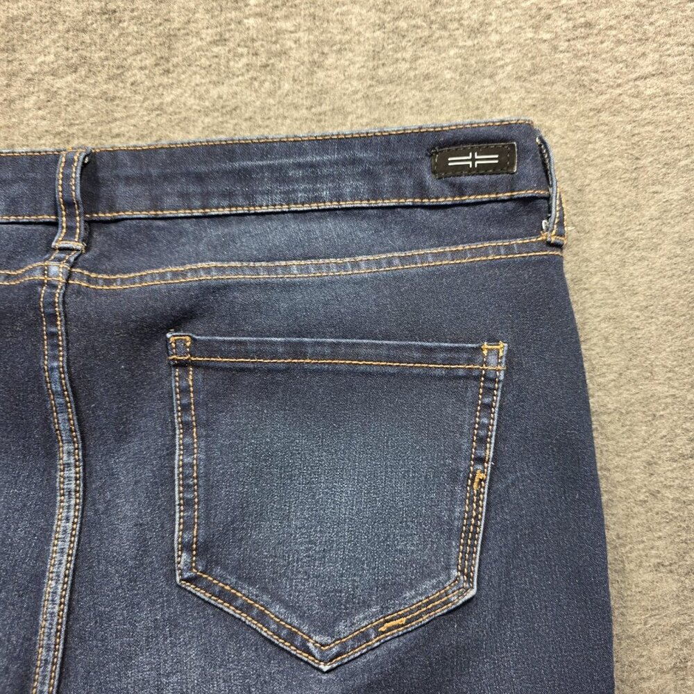 Liverpool Sadie Straight Jeans Womens 14 Petite Blue Mid Rise Stretch Denim - Picture 5 of 9
